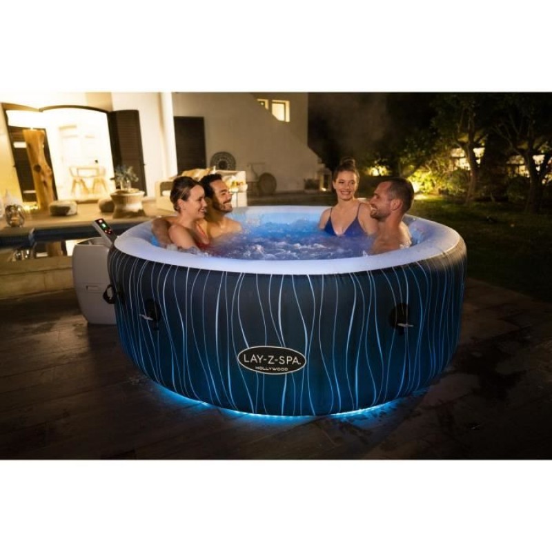 Spa de Hidromassagem Insuflável Lay-Z-Spa® Hollywood AirJet™ com luzes LED 4-6 pessoas