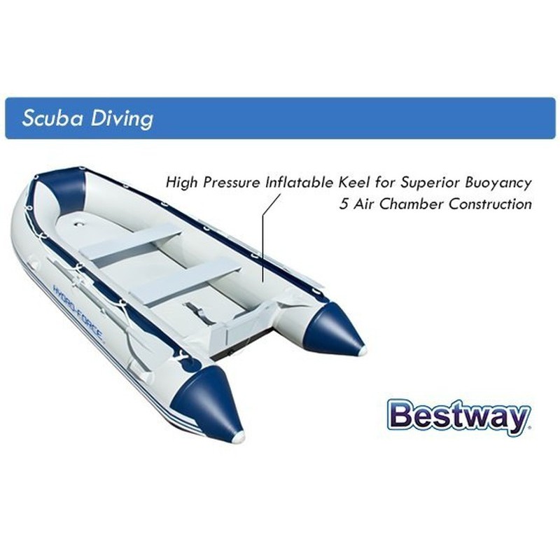 Barco Insuflável Bestway® Hydro-Force™ Sunsaille para 6 Pessoas com 2 Remos