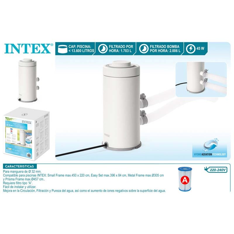 Bomba de cartucho C530 2.006 l/h con filtro tipo A