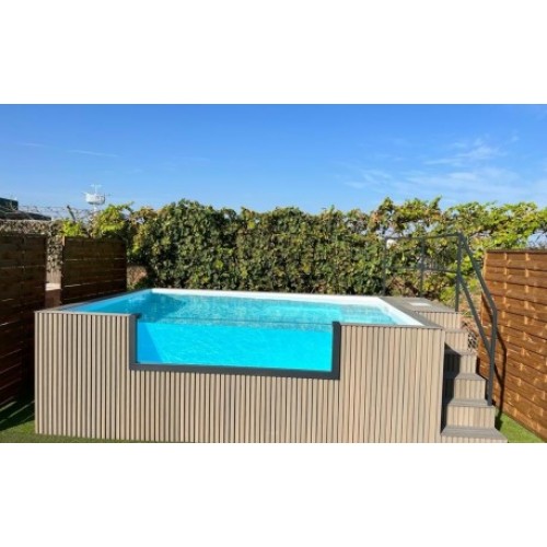PISCINA ELEVADA (MADEIRA DECK) KITPOOL PERSONALIZAVÉL 280X220X124CM