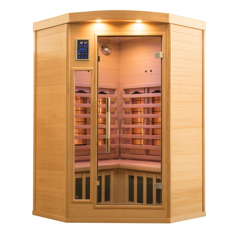 SAUNA INFRAVERMELHOS TECNOLOGIA QUARTZ E MAGNÉSIO APOLLON - 2/3 LUGARES