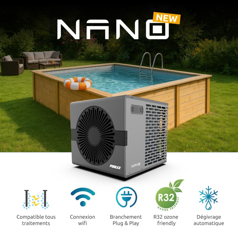 BOMBA DE CALOR POOLEX NANO 2026 (ATÉ 35M3)
